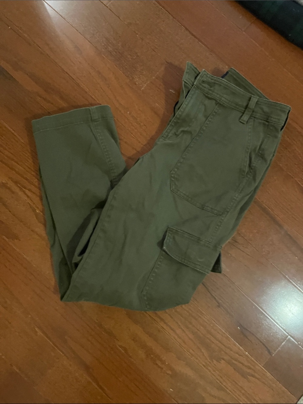 Women’s j crew Olive Green Cargo straight Pants